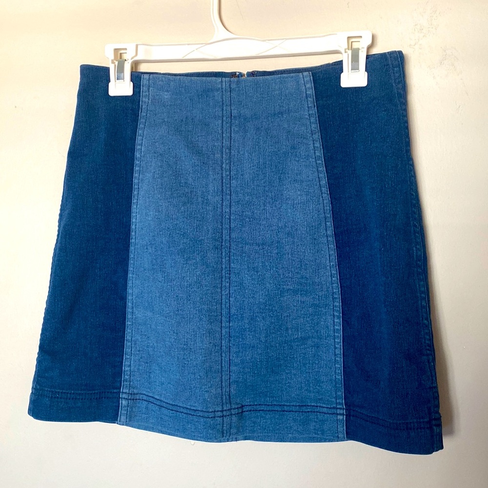 Free People Jean Skirt